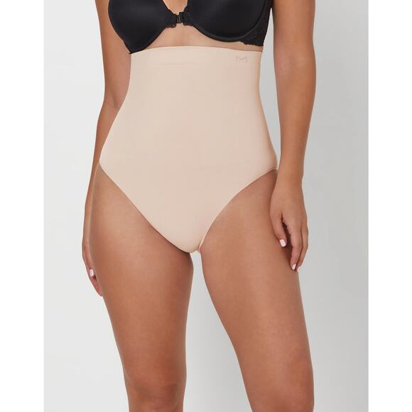 Maidenform Small Blush Tummy Control Seamless High-Waist Brief Shapewear G6-19 - Picture 1 of 8